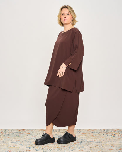 Maxi T-shirt in Cady