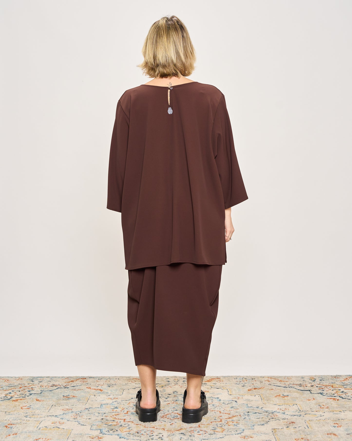 Maxi T-shirt in Cady