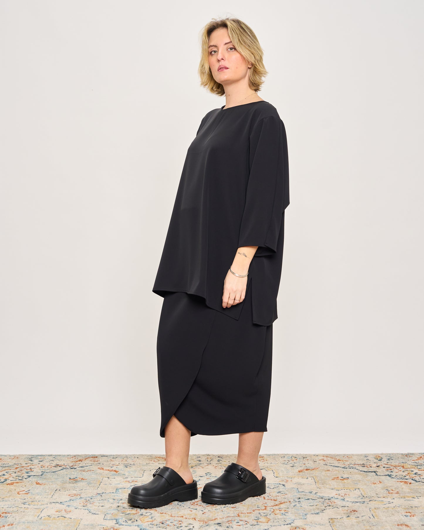 Maxi T-shirt in Cady