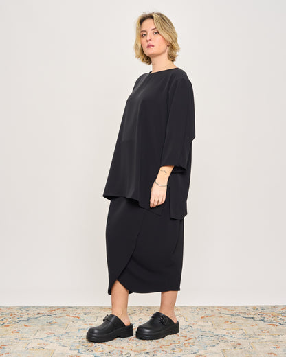 Maxi T-shirt in Cady