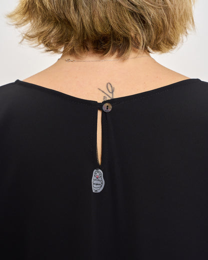 Maxi T-shirt in Cady