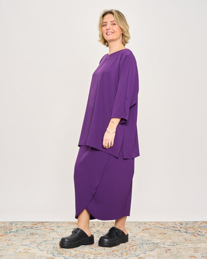 Maxi T-shirt in Cady