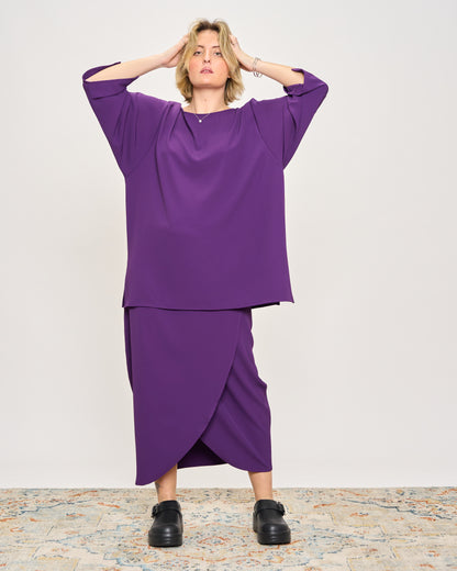 Maxi T-shirt in Cady