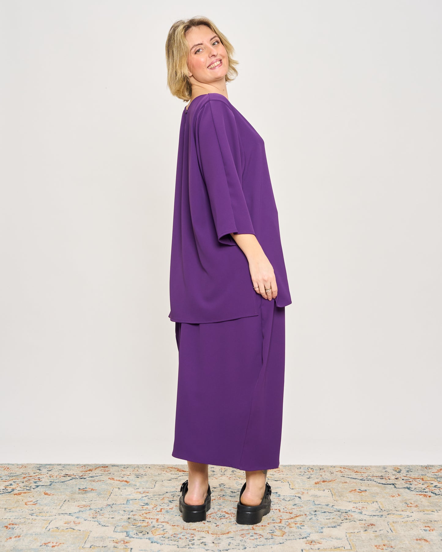 Maxi T-shirt in Cady
