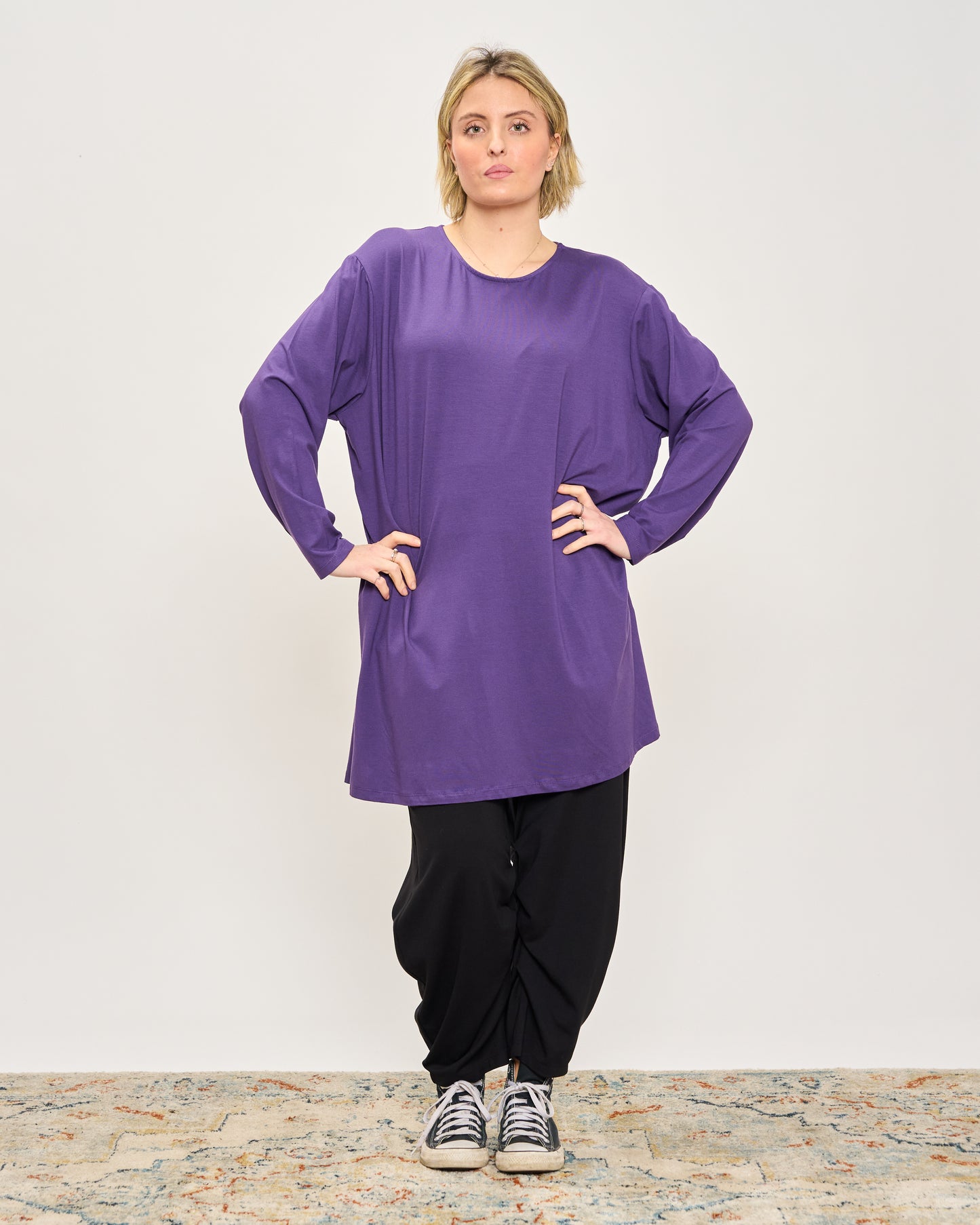 T-Shirt a Maniche Lunghe Oversize