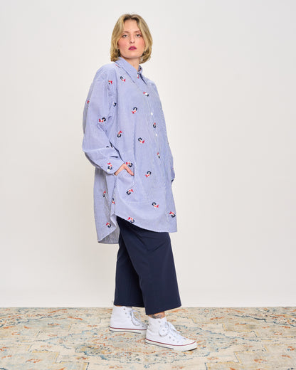 Camicia "Mille Righe" con Ricami