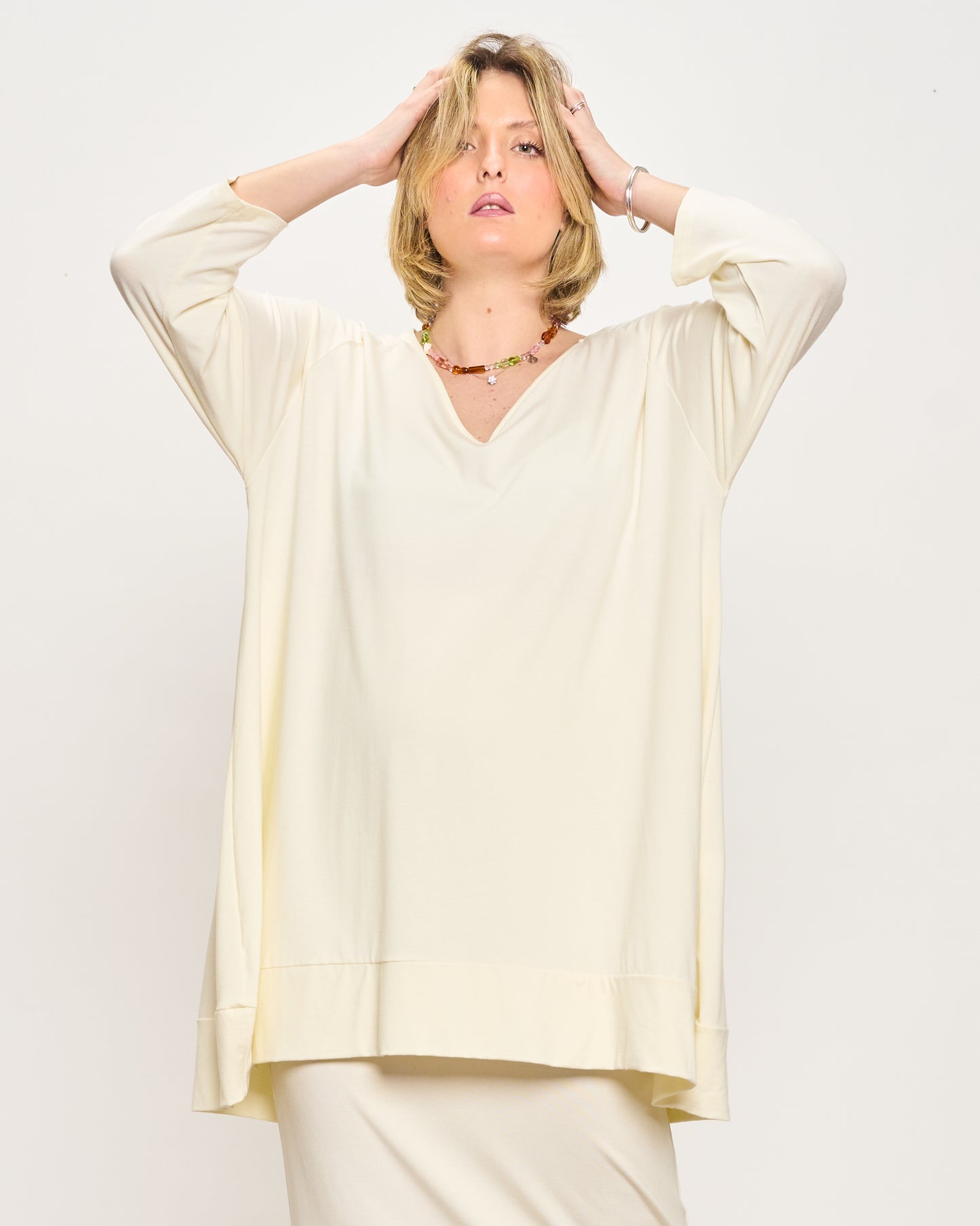 Maxi Maglia con Scollo a V