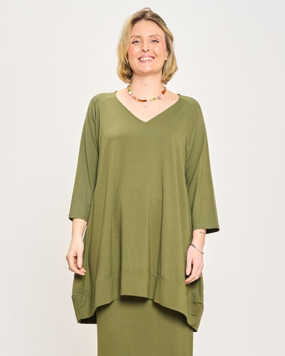 Maxi Maglia con Scollo a V