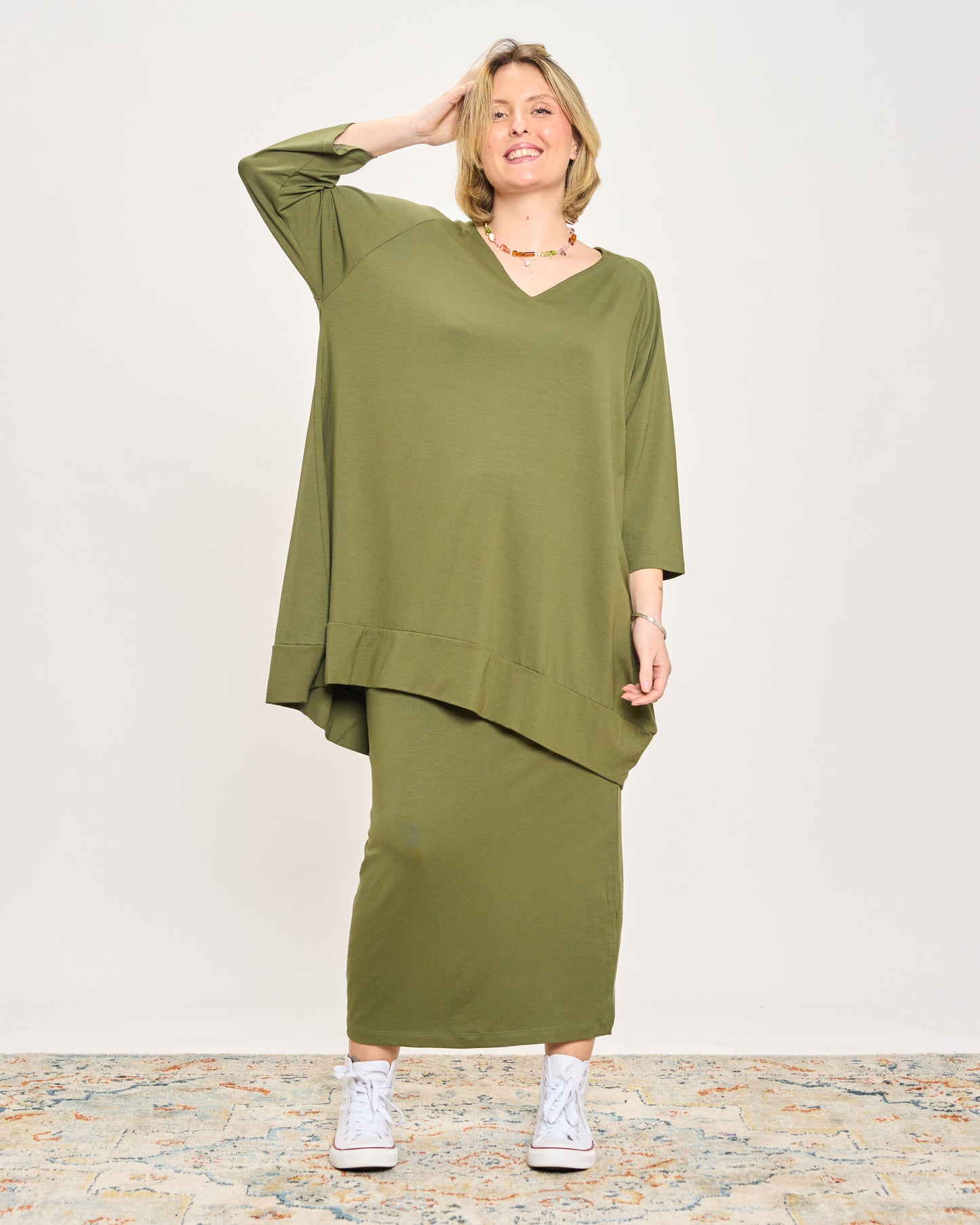 Maxi Maglia con Scollo a V