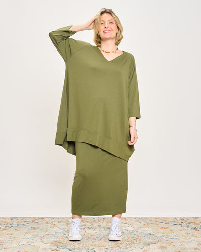 Maxi Maglia con Scollo a V