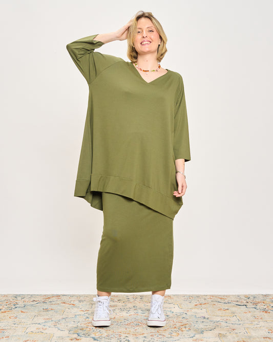 Maxi Maglia con Scollo a V