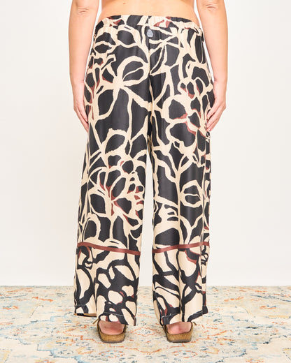 Printed Viscose Crop Trousers