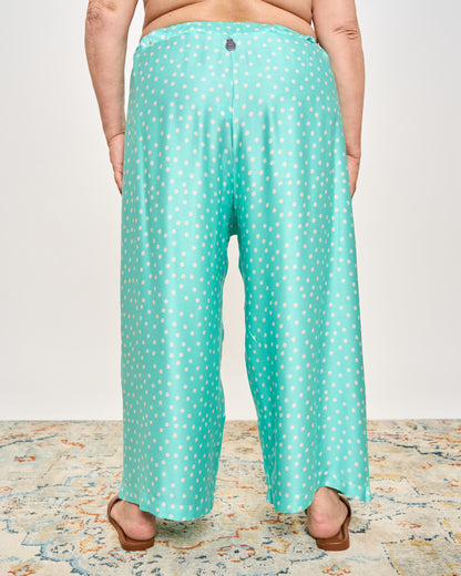 Pantalone Crop in Viscosa Stampata