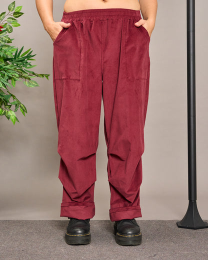 Velvet Baggy Trousers