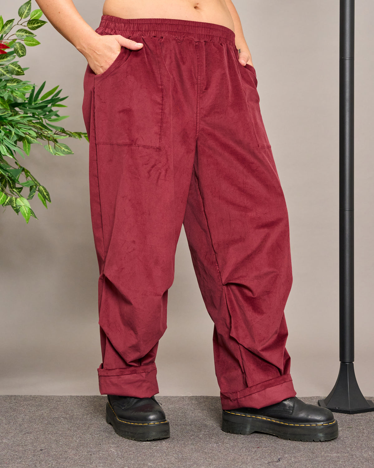 Velvet Baggy Trousers