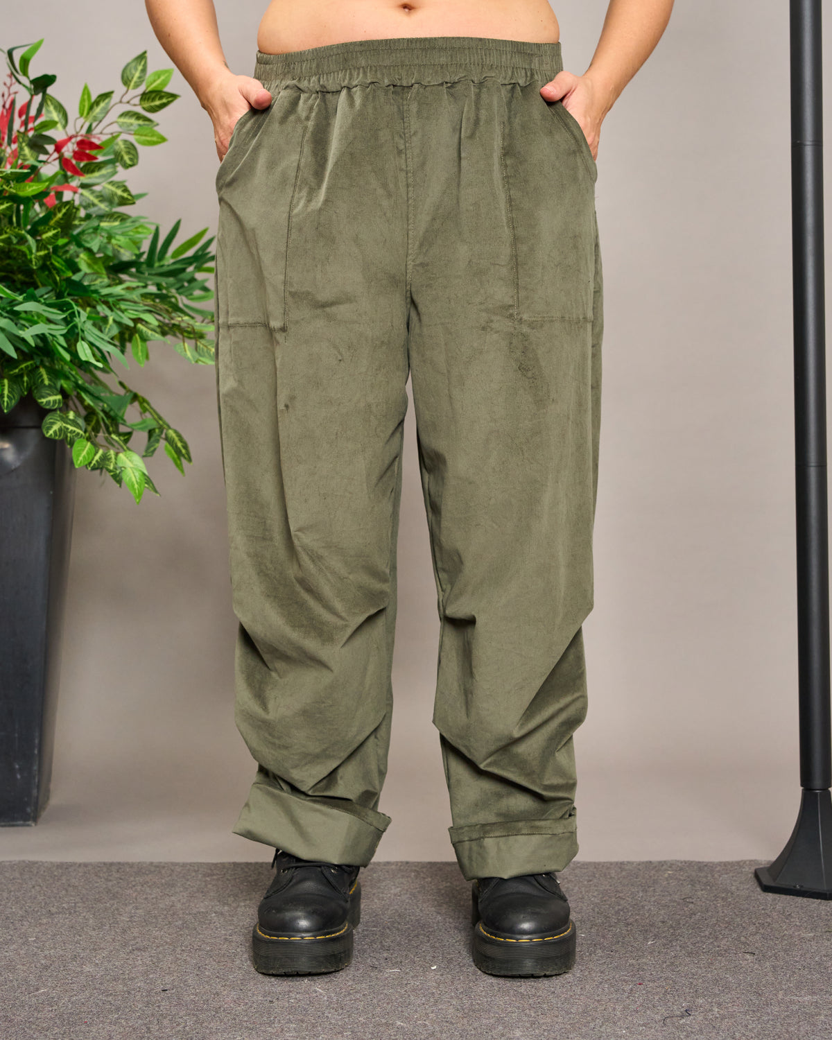 Velvet Baggy Trousers