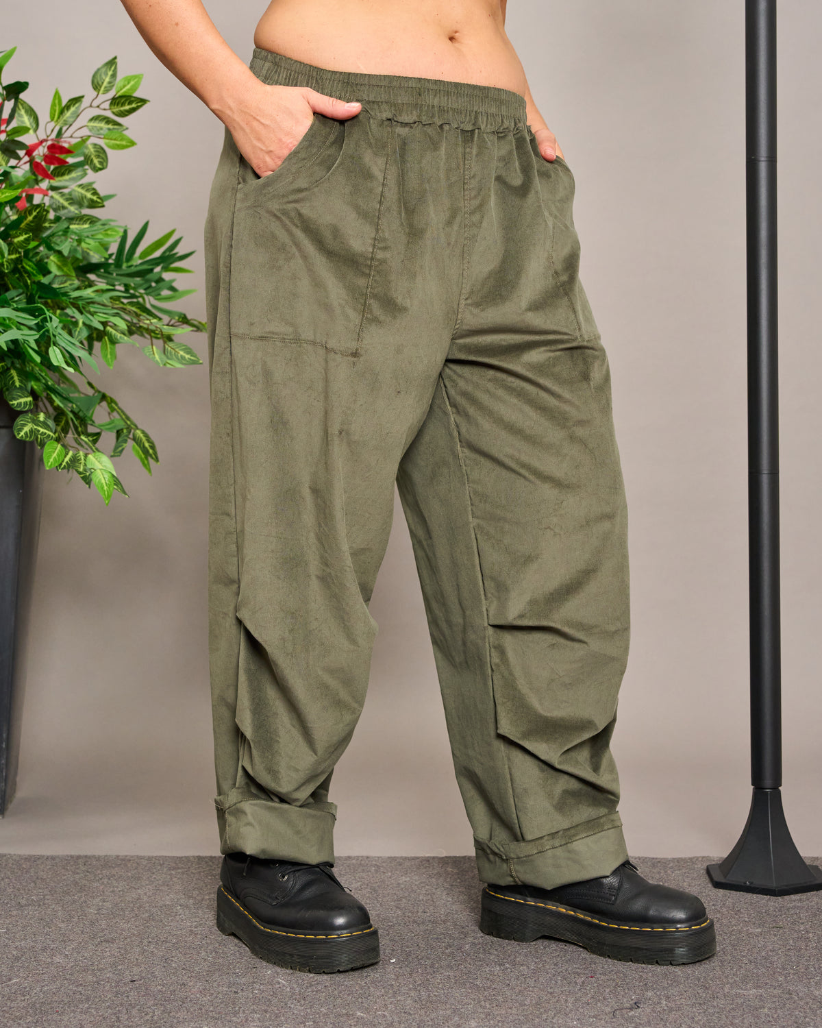 Velvet Baggy Trousers