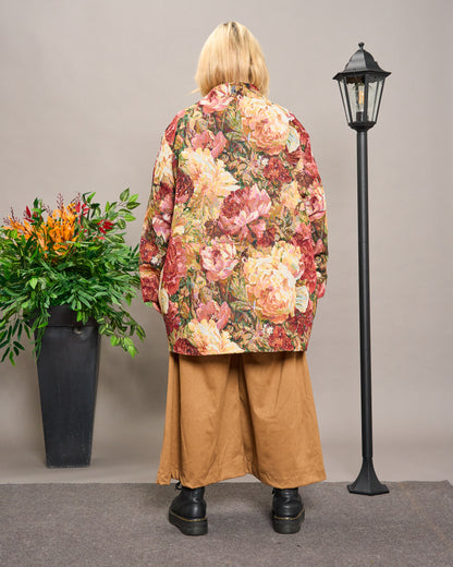 Oversized Floral Gobelin Jacket