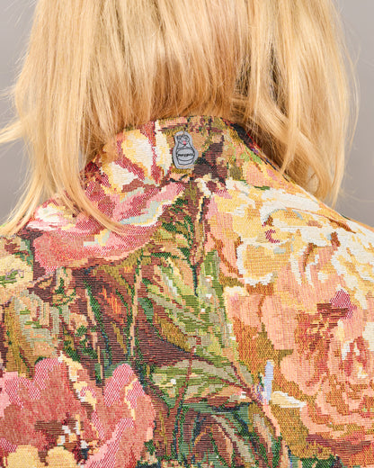 Oversized Floral Gobelin Jacket
