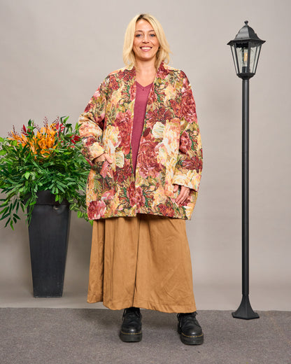 Oversized Floral Gobelin Jacket