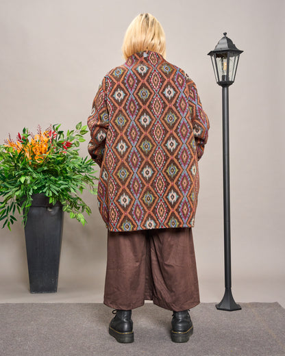 Oversized Floral Gobelin Jacket