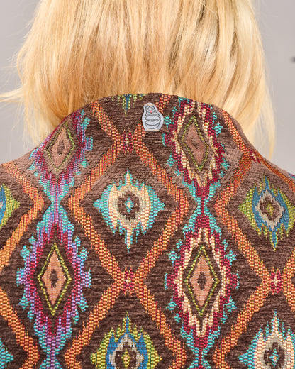 Oversized Floral Gobelin Jacket