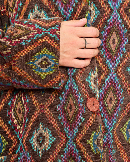Oversized Floral Gobelin Jacket