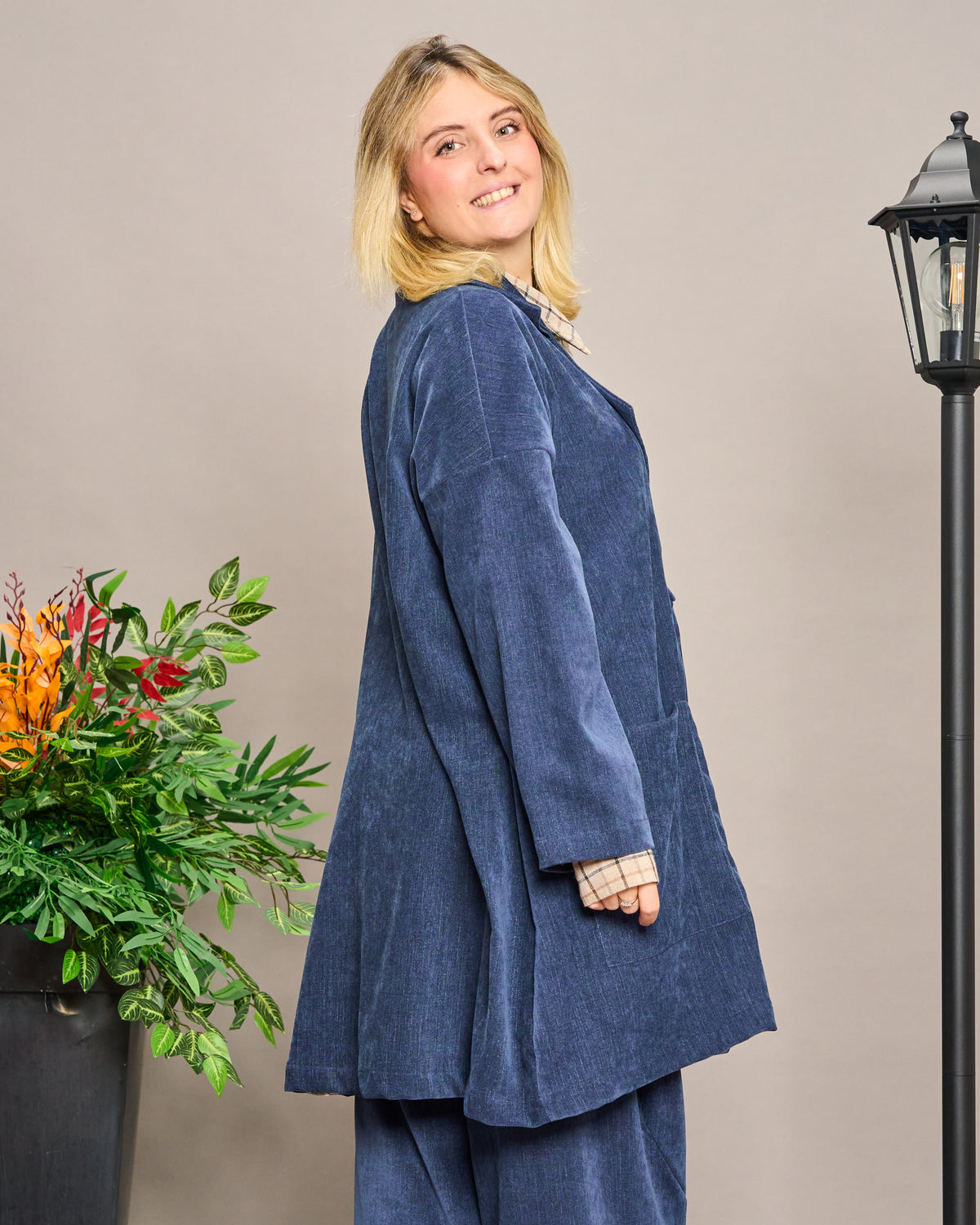 Oversized Unstructured Double-Breasted Jacket
