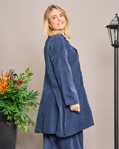 Oversized Unstructured Double-Breasted Jacket