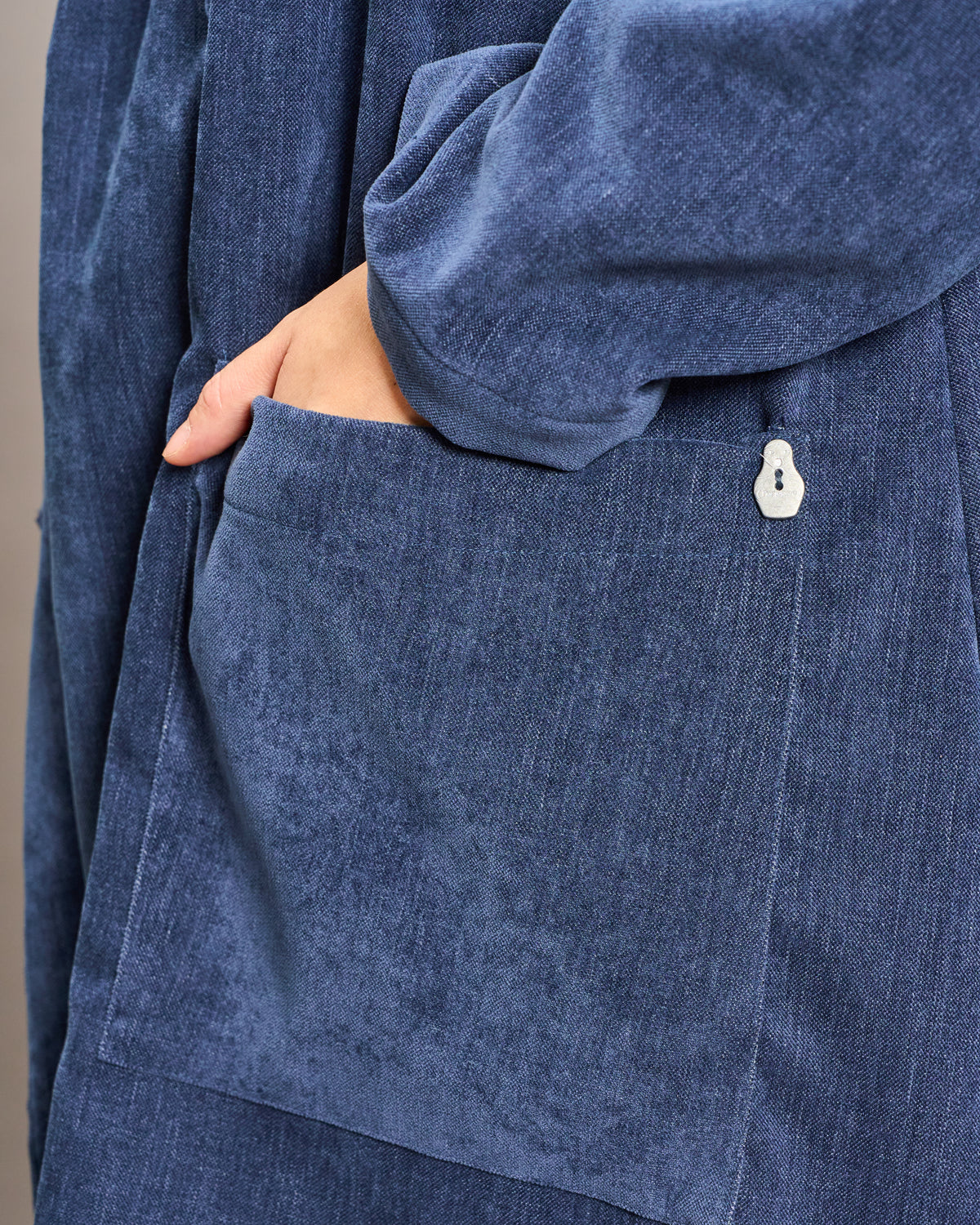 Oversized Unstructured Double-Breasted Jacket