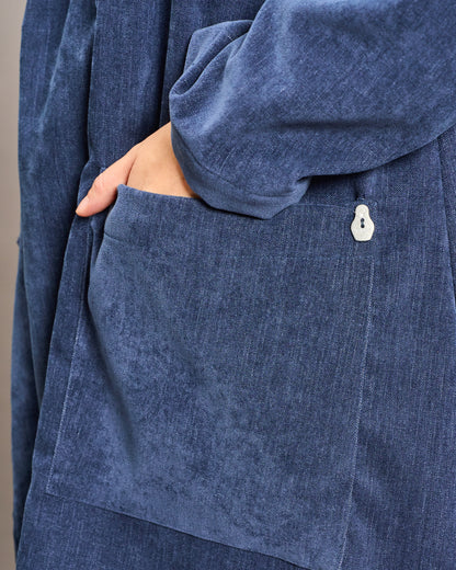 Oversized Unstructured Double-Breasted Jacket