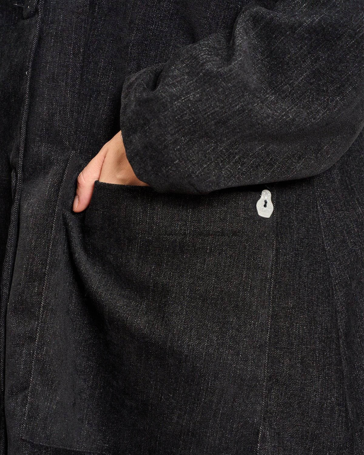 Oversized Unstructured Double-Breasted Jacket