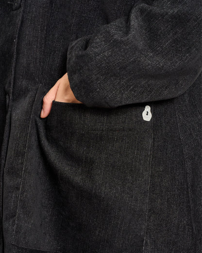 Oversized Unstructured Double-Breasted Jacket