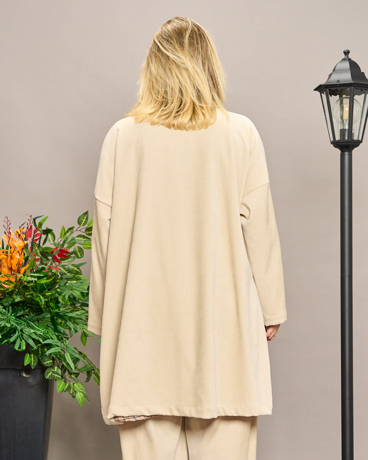 Oversized Unstructured Double-Breasted Jacket
