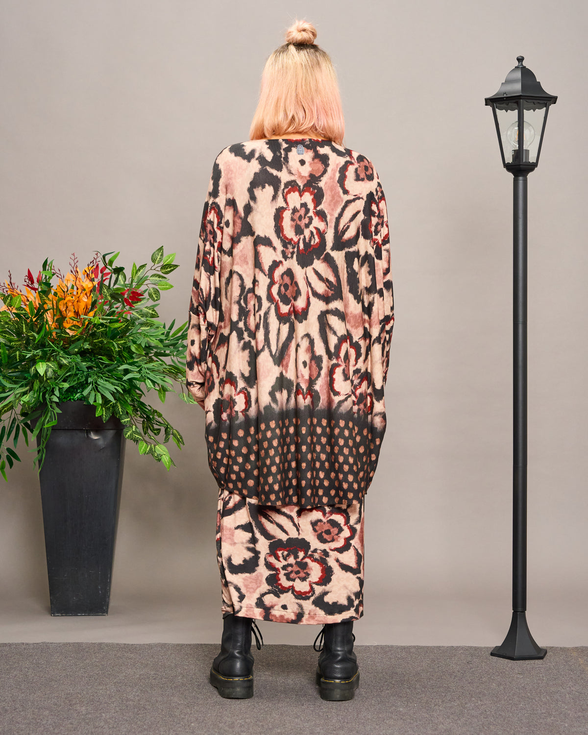 Batwing Maxi-Tunic with Pattern