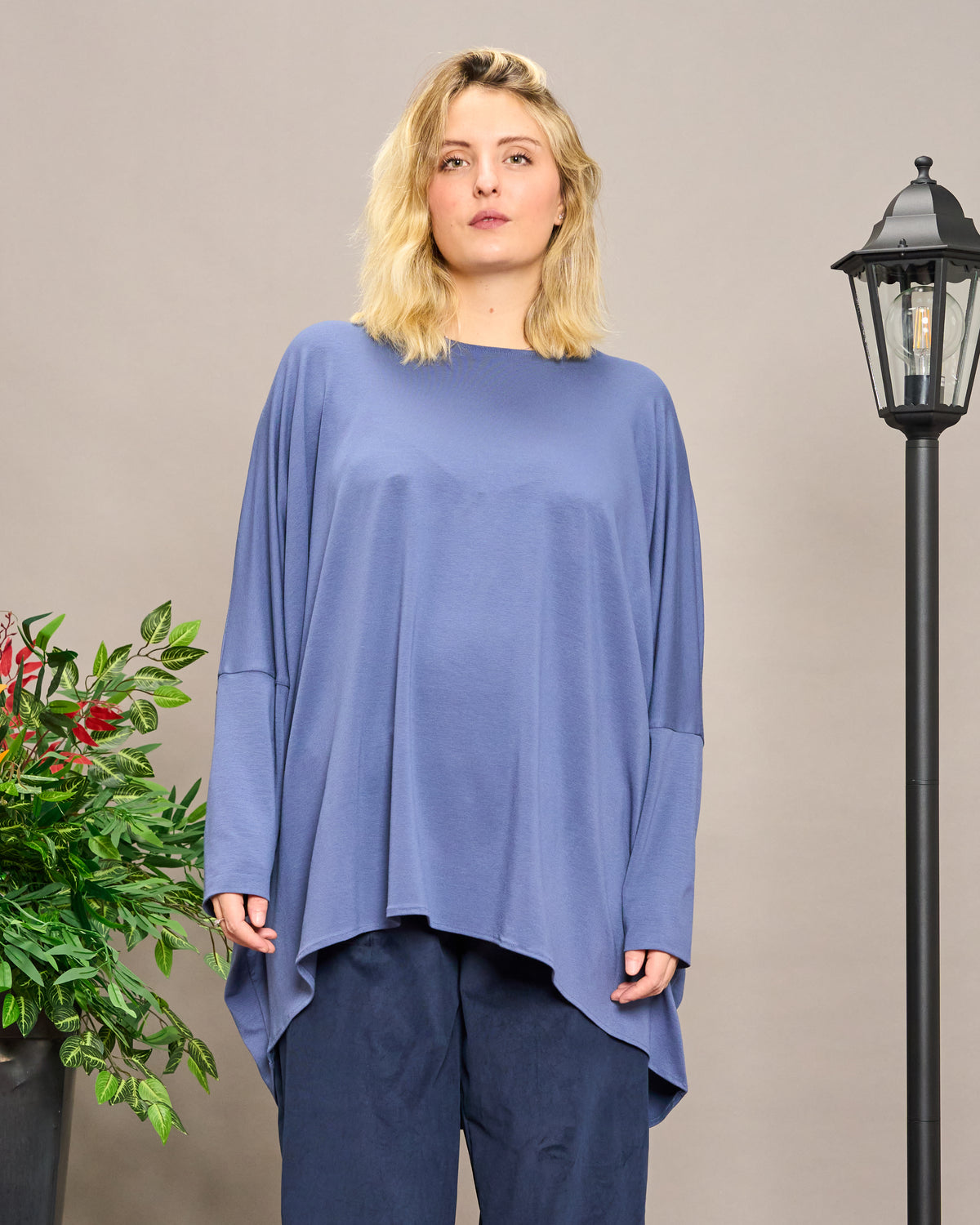 Solid Color Boxy Oversized Sweater