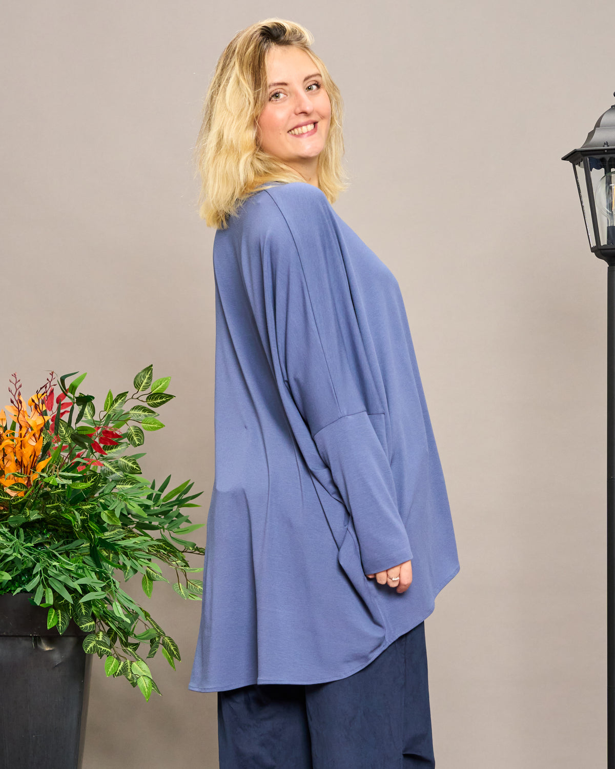Solid Color Boxy Oversized Sweater