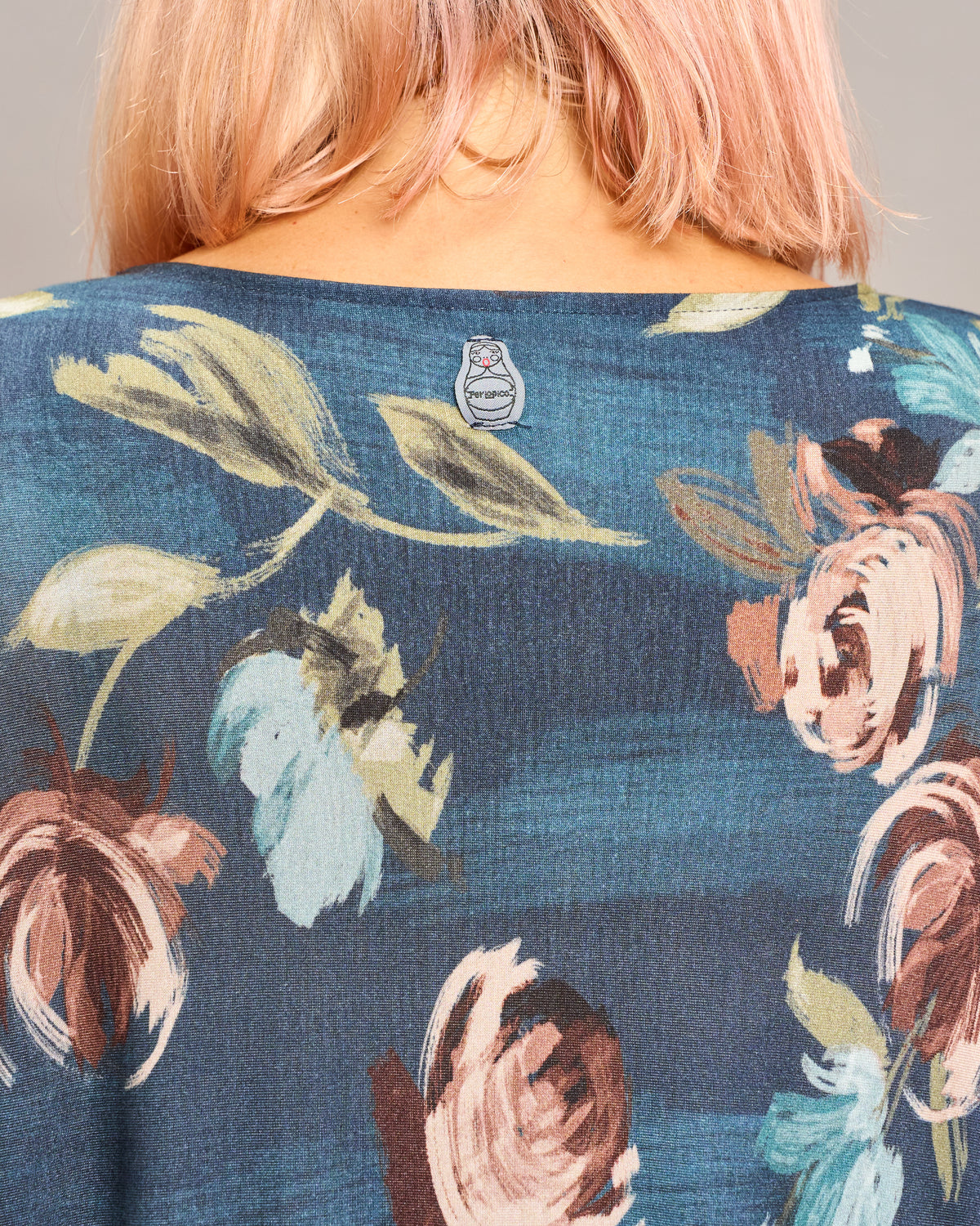 Batwing Maxi-Tunic with Pattern