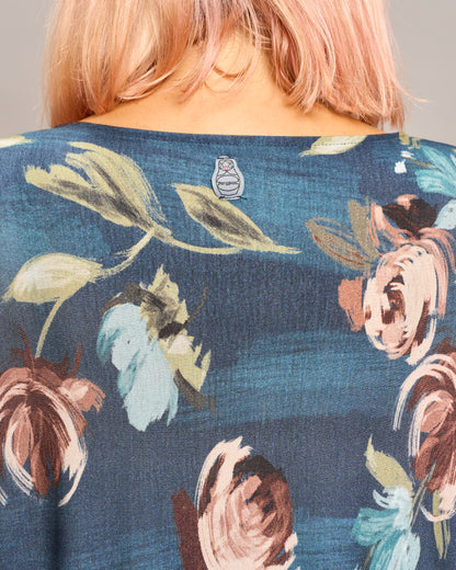 Batwing Maxi-Tunic with Pattern