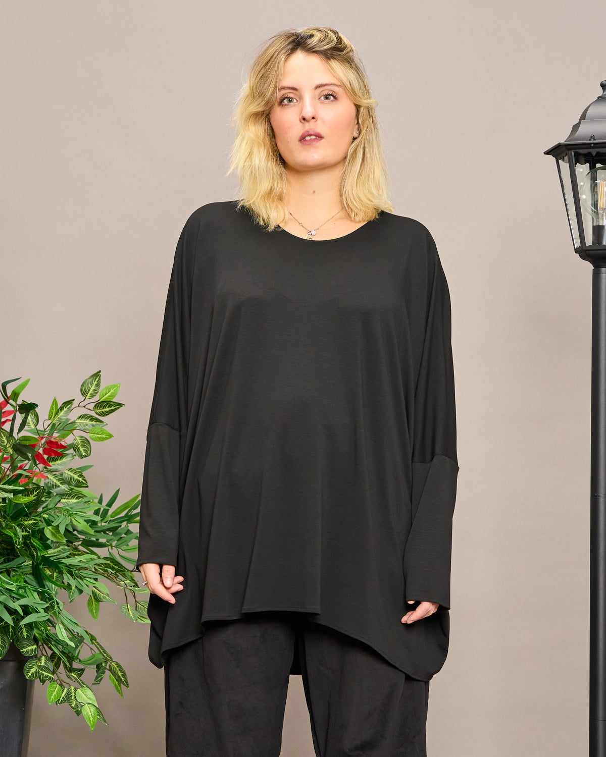 Solid Color Boxy Oversized Sweater