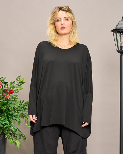 Solid Color Boxy Oversized Sweater