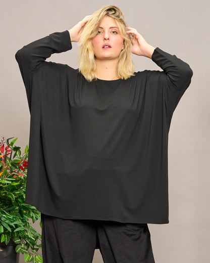 Solid Color Boxy Oversized Sweater