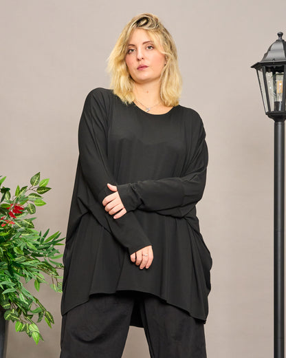 Solid Color Boxy Oversized Sweater
