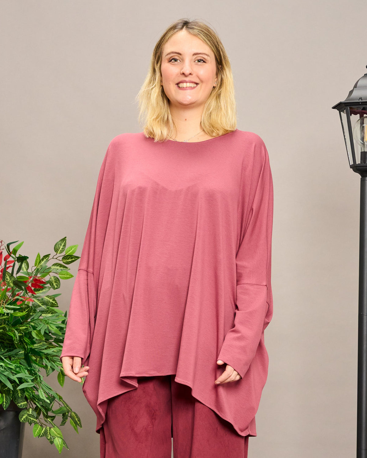Solid Color Boxy Oversized Sweater