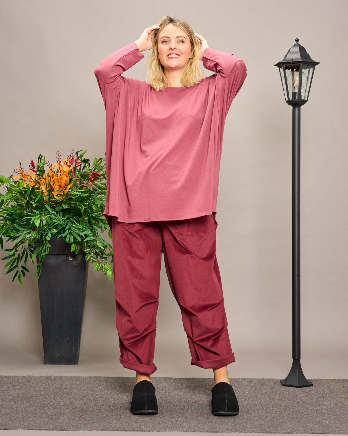 Solid Color Boxy Oversized Sweater