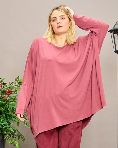 Solid Color Boxy Oversized Sweater