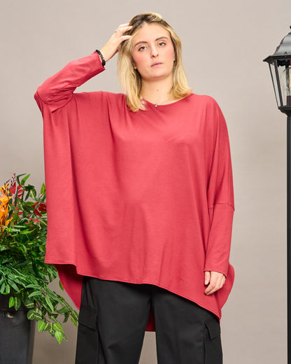 Solid Color Boxy Oversized Sweater