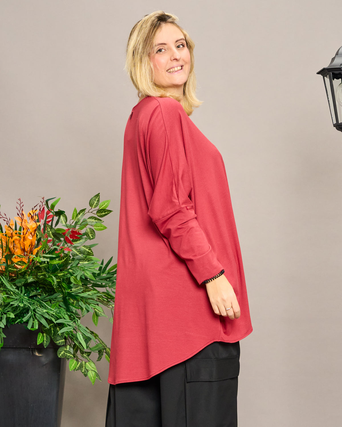 Solid Color Boxy Oversized Sweater