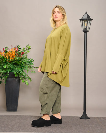 Solid Color Boxy Oversized Sweater