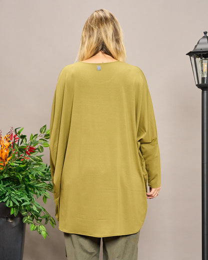 Solid Color Boxy Oversized Sweater